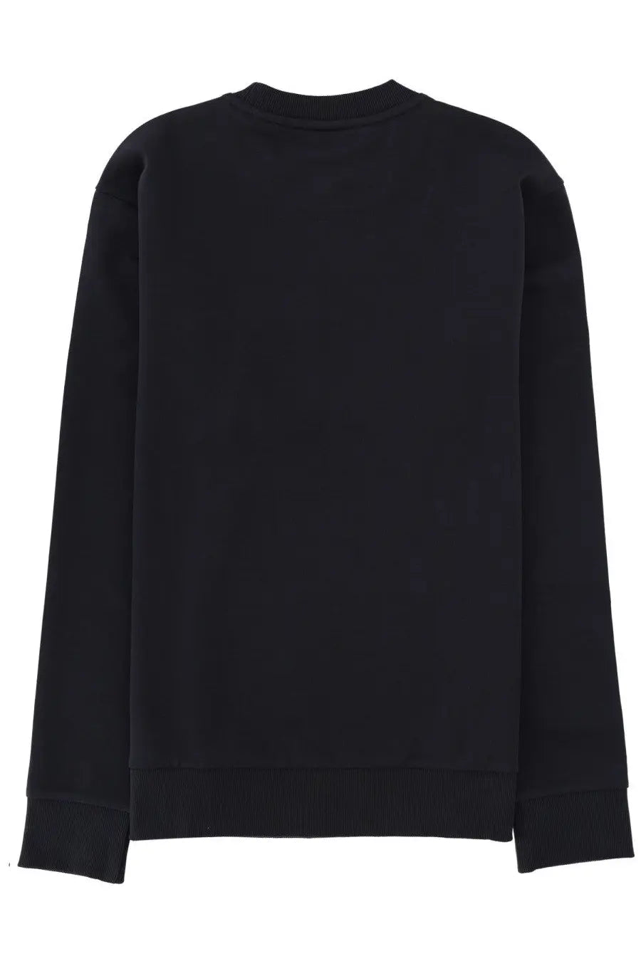 Black boss men’s sweatshirt with long sleeves crewneck ribbed cuffs and hem for casual wear