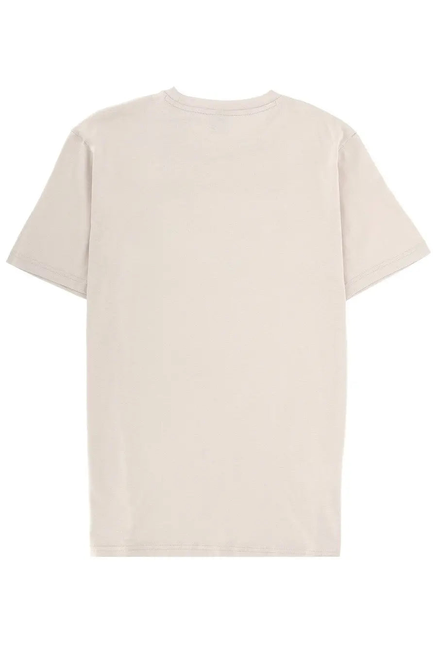 Beige cotton BOSS men’s thinking shirt with short sleeves and simple crew neck perfect for casual wear