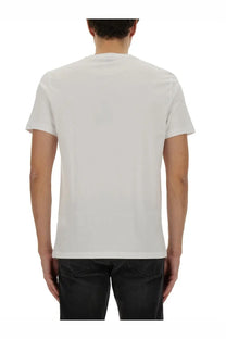 Boss men’s thinking shirt white cotton t-shirt with a simple crew neck and short sleeves