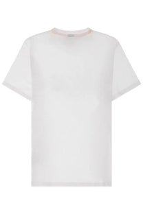 Boss men’s thinking shirt white minimalist cotton t-shirt with crew neck and short sleeves