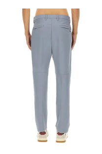 B boss men’s light blue dress pants with sleek tailored fit and subtle stitching details
