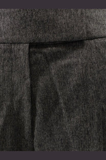 Dark gray textured wool blend trousers with subtle herringbone weave from BOSS women’s Telda collection
