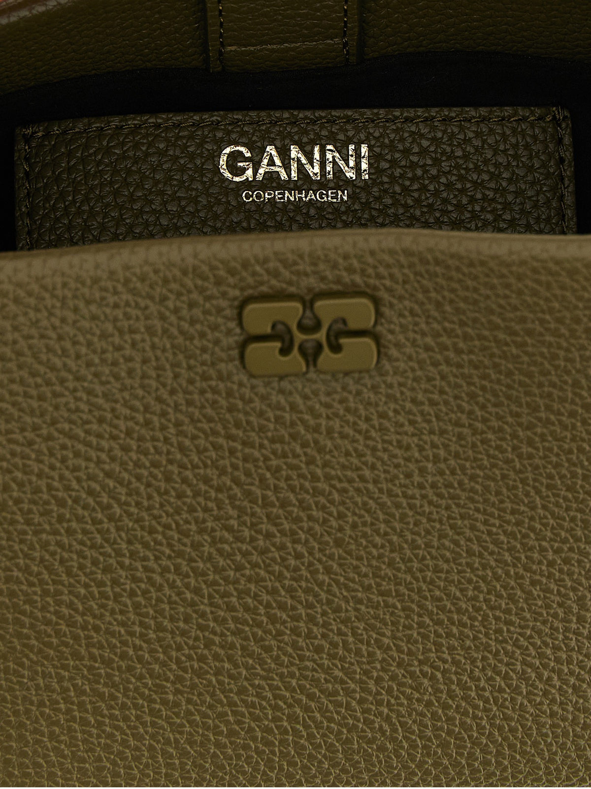 Ganni Bou Mini Handbag Green