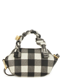 Ganni Women's Bou Nano Vichy Bag Black