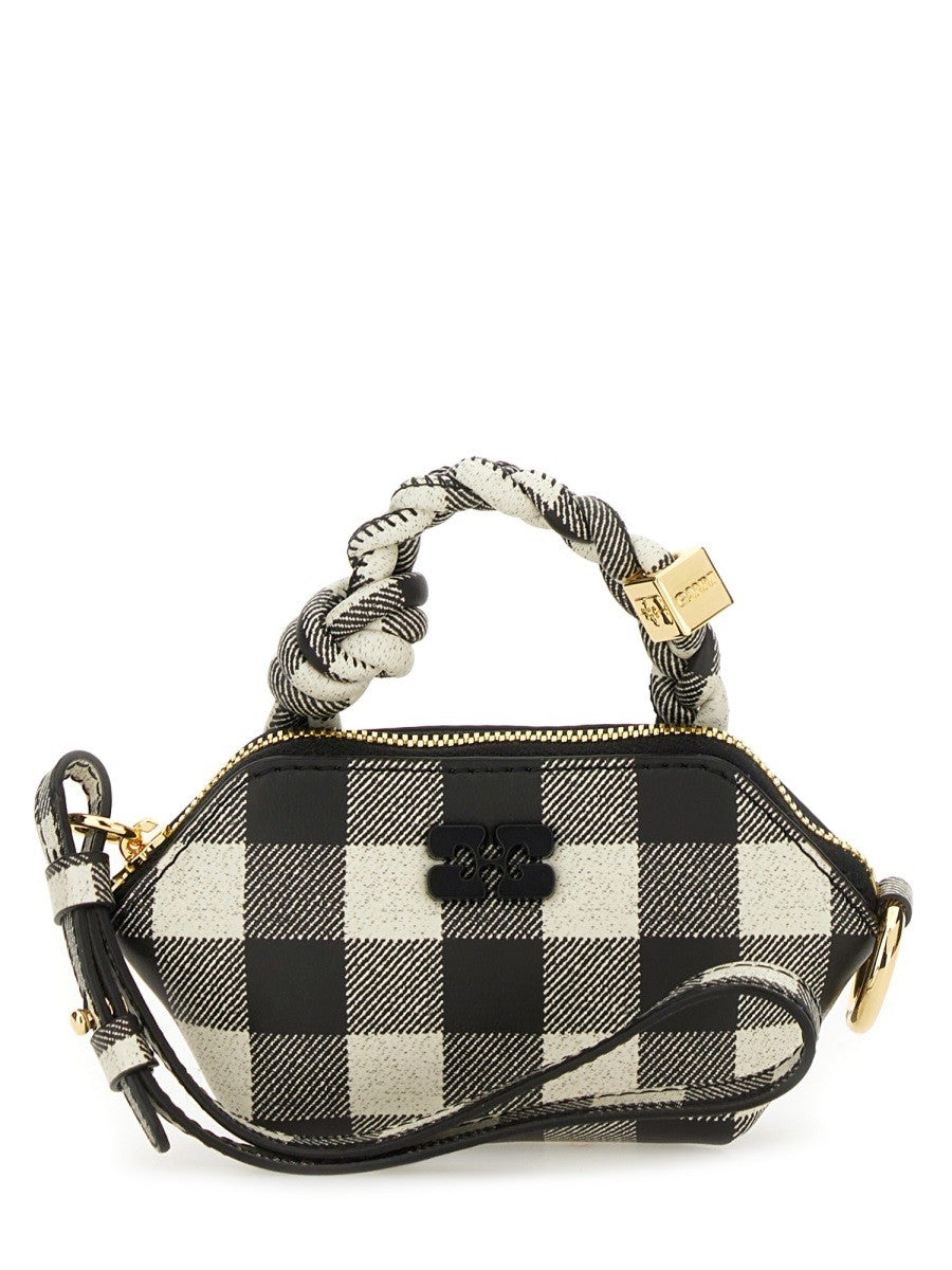Ganni Women's Bou Nano Vichy Bag Black