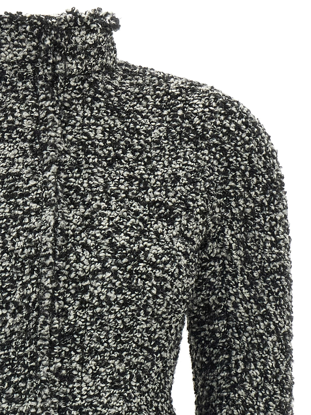 Alberta Ferretti Bouclé Blazer White, view 3