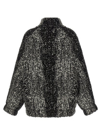 Nude Lucy Bouclé Bomber Jacket White