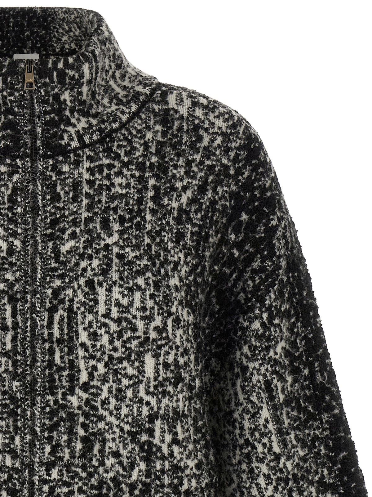 Nude Lucy Bouclé Bomber Jacket White