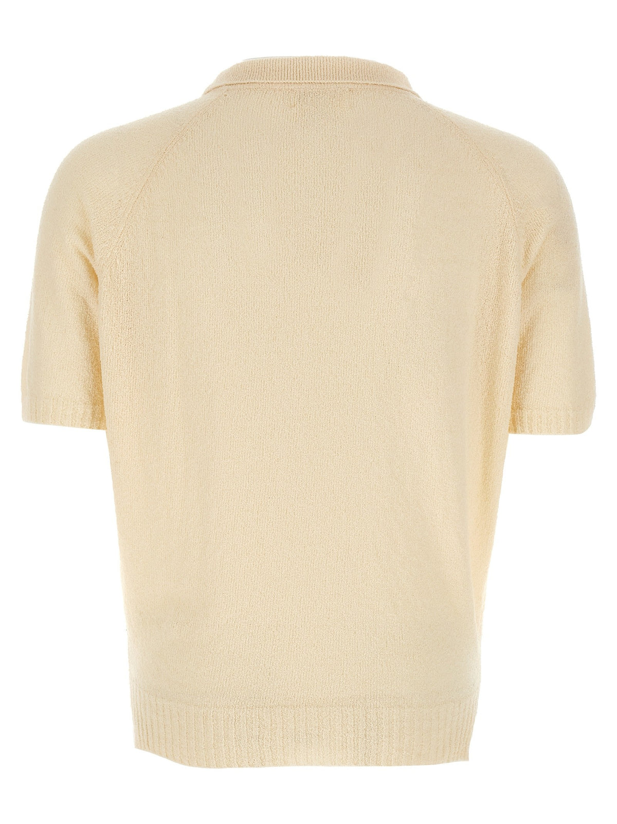ma' ry' ya Bouclé Polo Shirt White