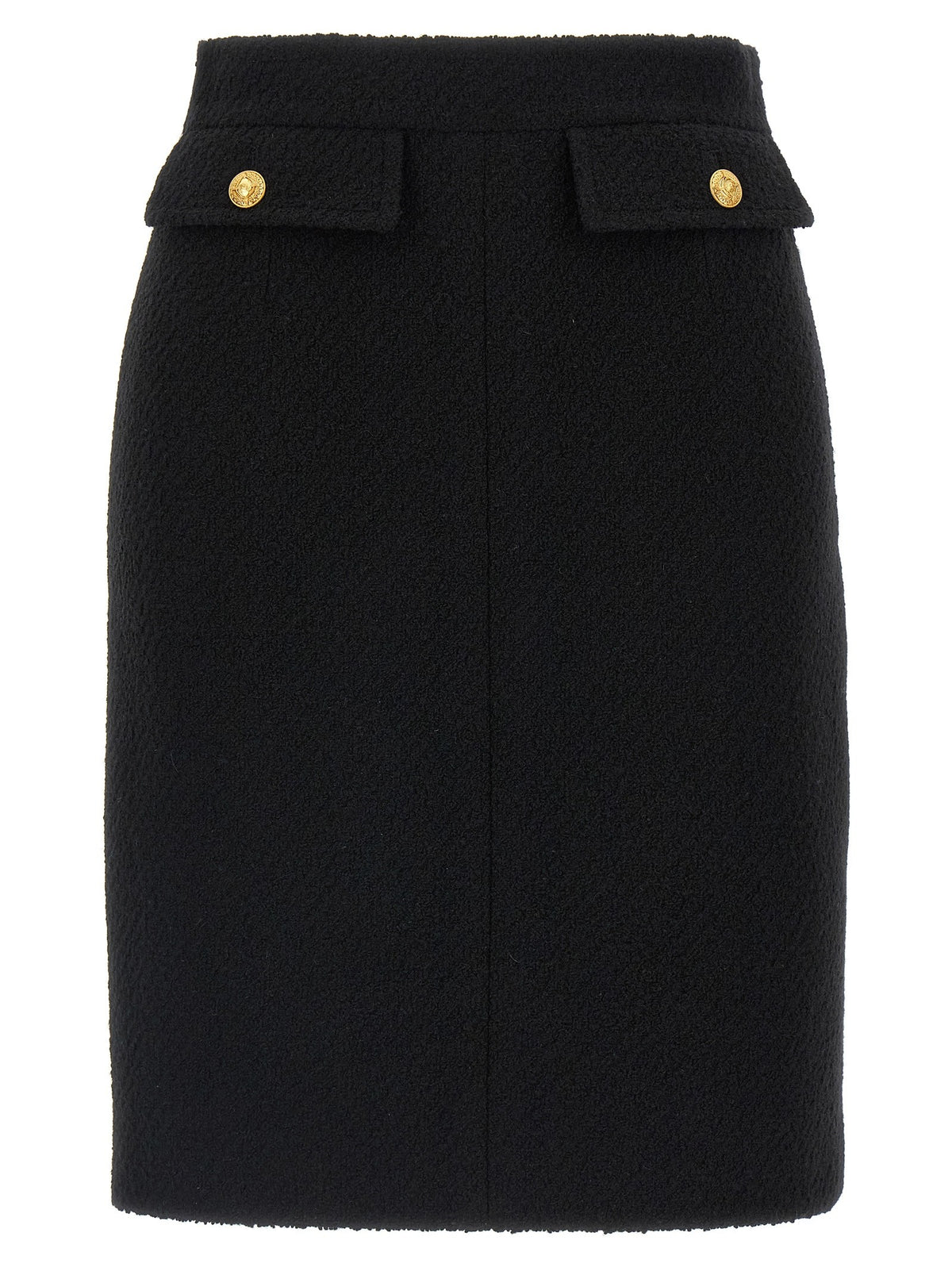 Chloé Bouclé Wool Skirt Black
