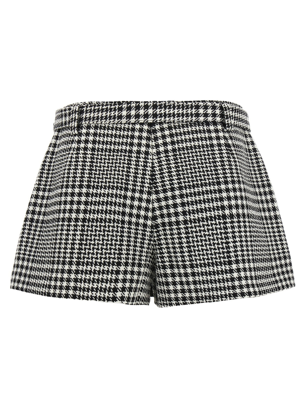 self-portrait Bouclé Wool Skort White