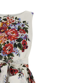Dolce &amp; Gabbana Bouquet Di Fiori Dress White, view 3
