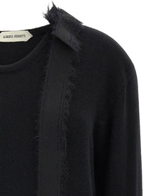 Alberta Ferretti Bow Sweater Black, view 3