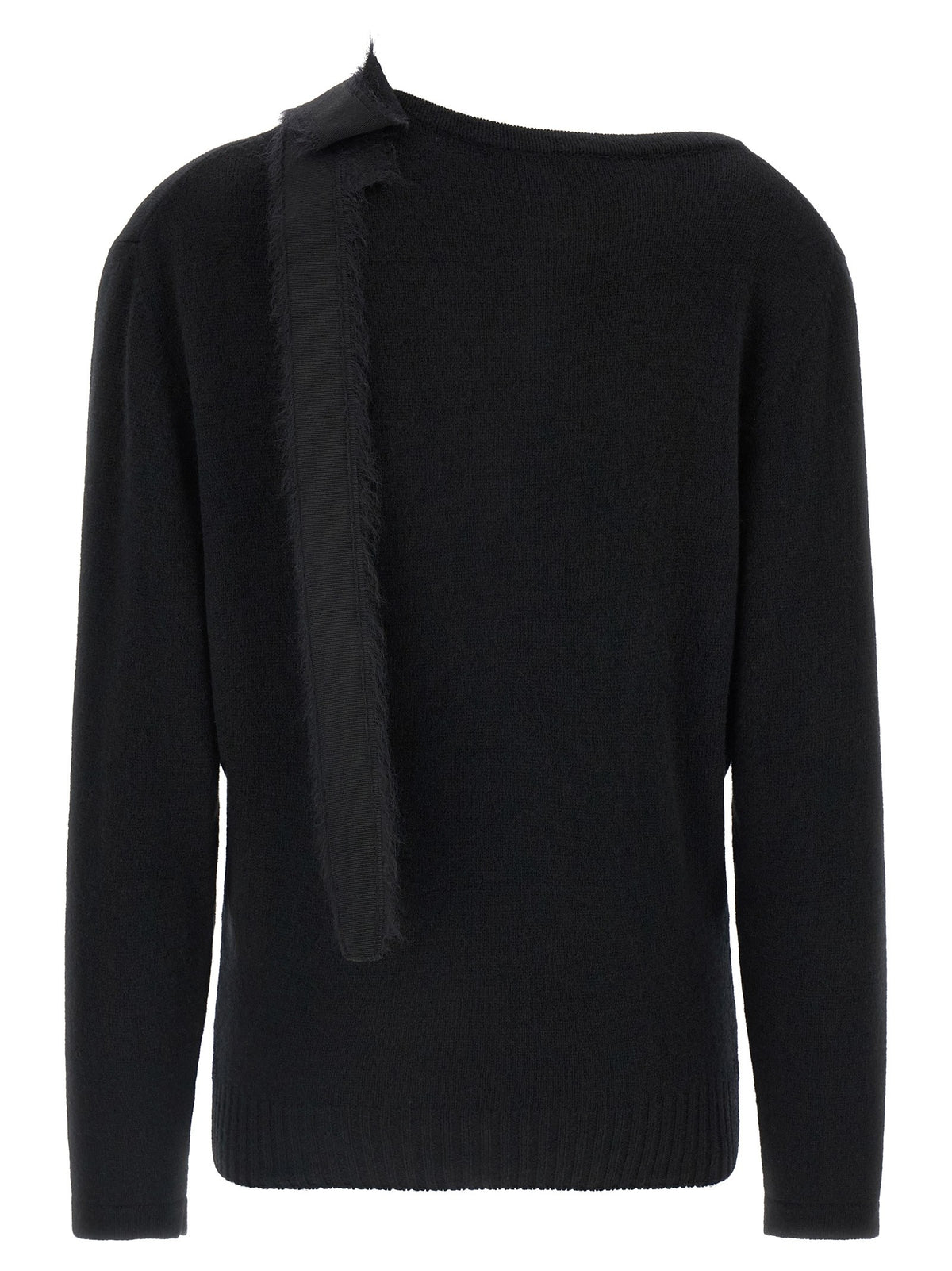 Alberta Ferretti Bow Sweater Black, view 2