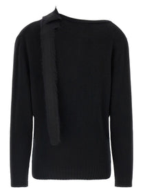 Alberta Ferretti Bow Sweater Black, view 2
