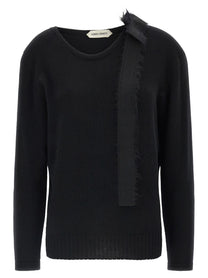 Alberta Ferretti Bow Sweater Black