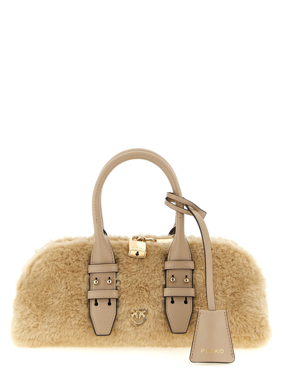 Pinko Bowling Bag Handbag Grey