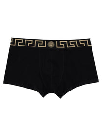 Versace Men's Boxer with Greca Black