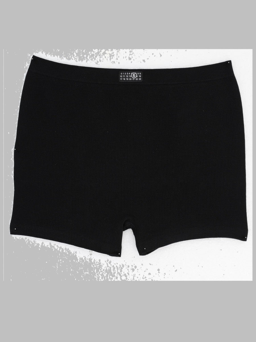 MM6 Maison Margiela Women's Boxer Elasticizzato Black