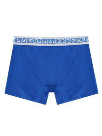 Versace Men's Jersey Cotton Boxer Trunk Blue, view 2