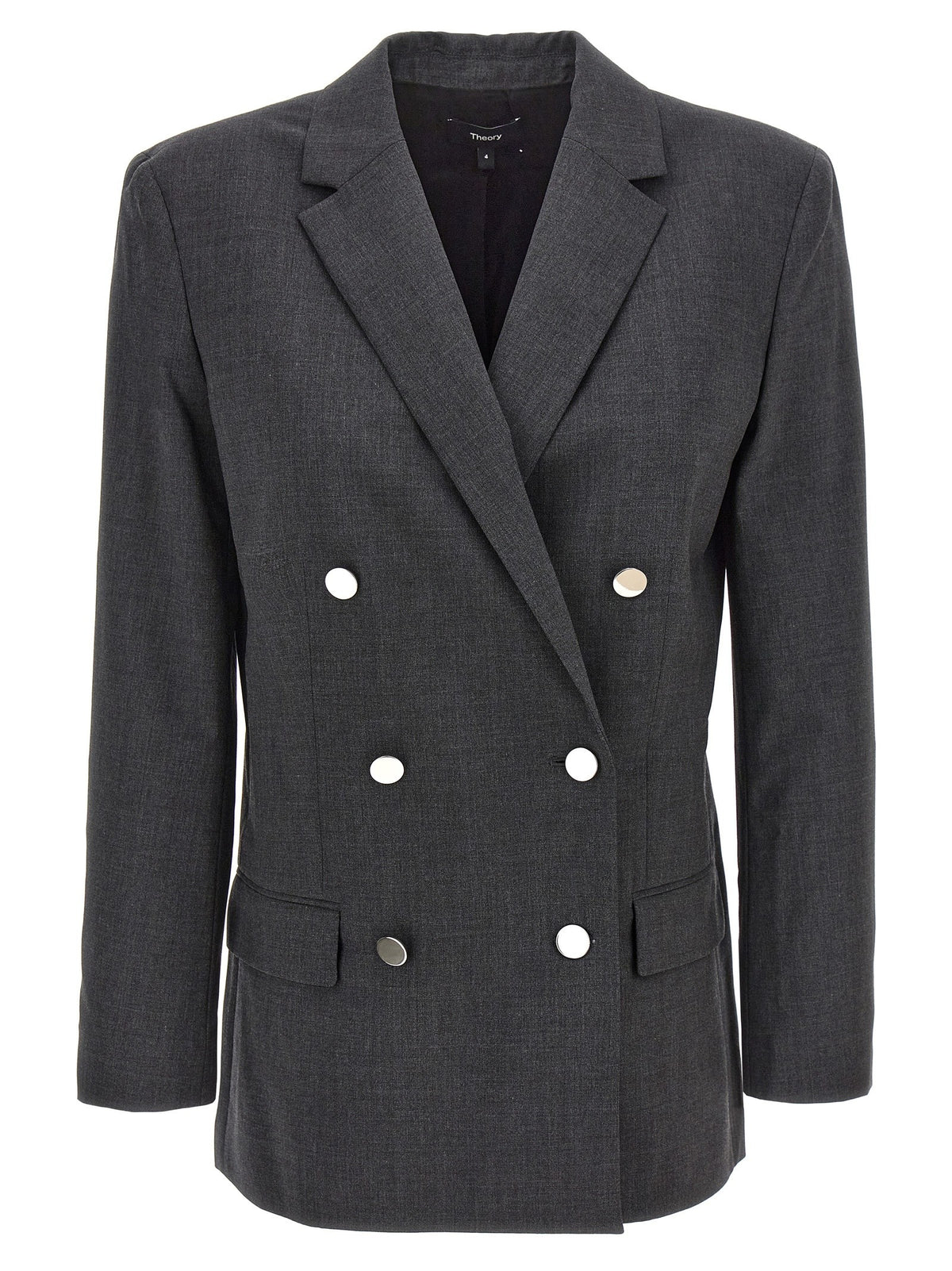 Theory Boxy Blazer Grey