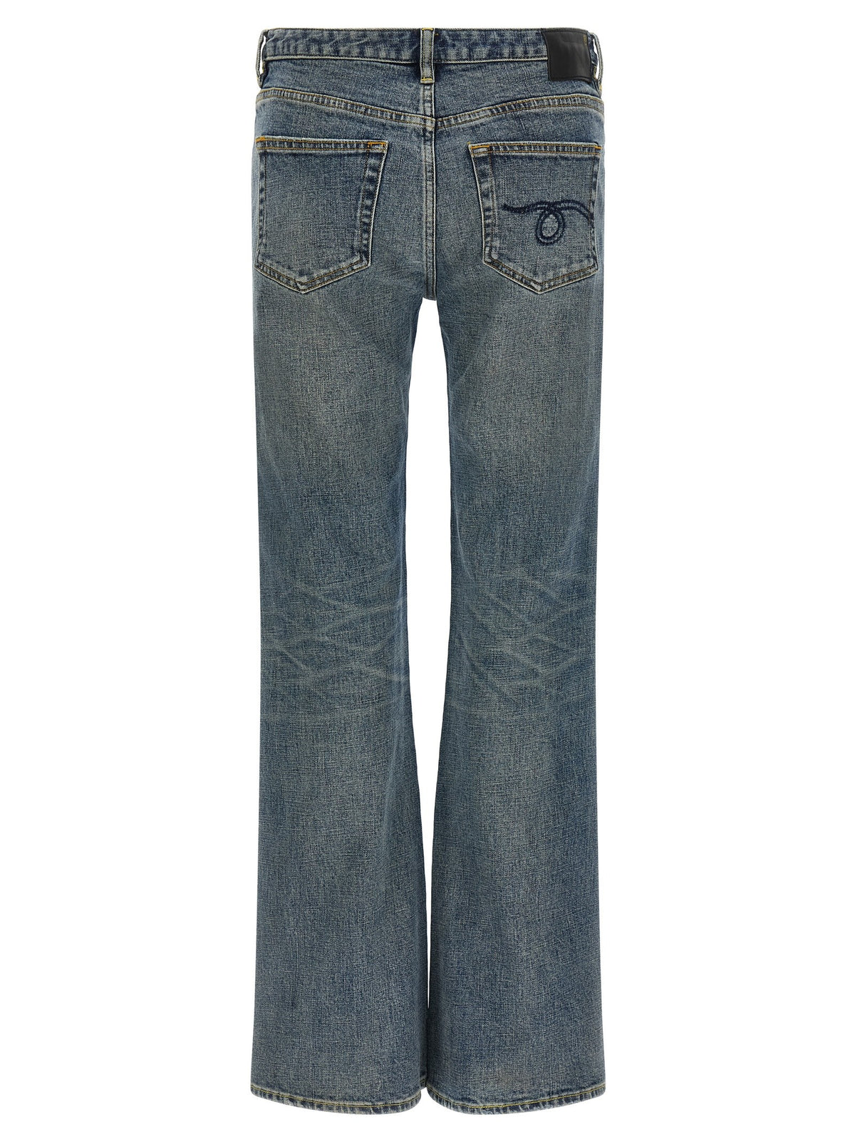 R13 Boy Flare Jeans Blue