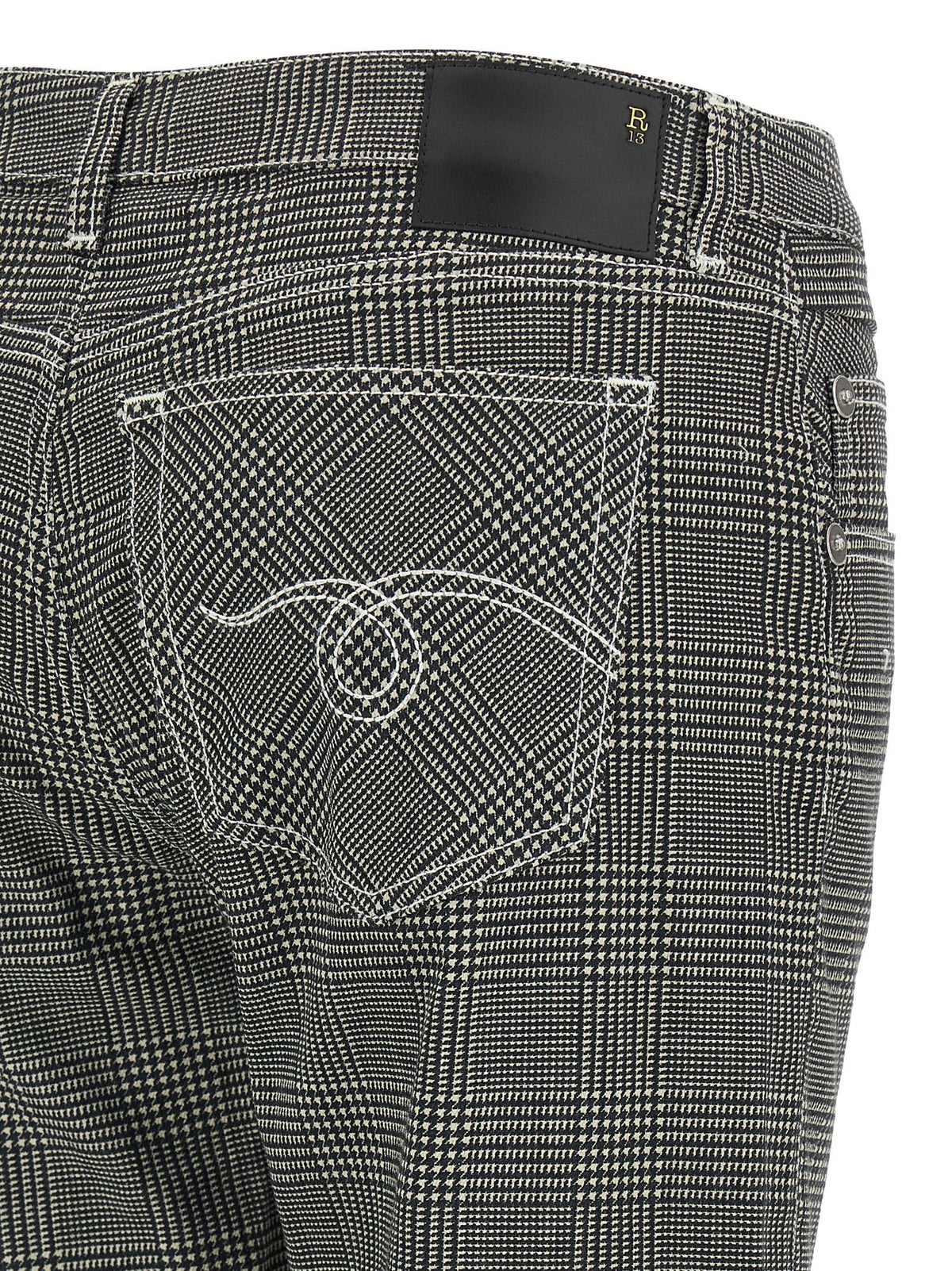 R13 Boy Straight Pants White