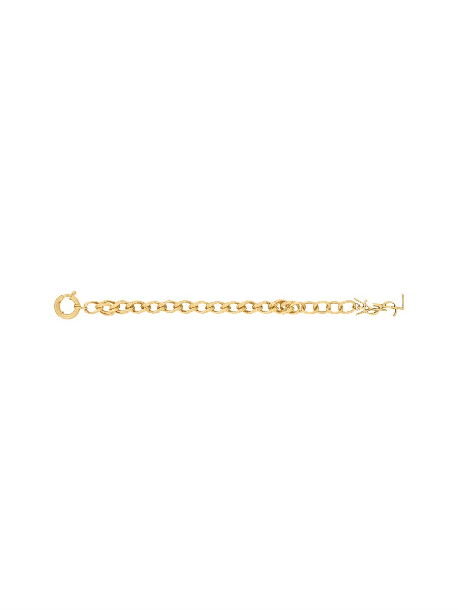 Saint Laurent Women's Bracciale Con Ciondolo Cassandre Gold