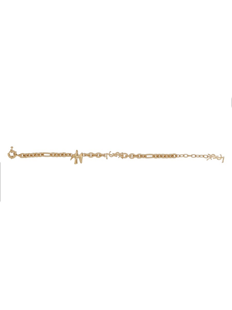 Saint Laurent Women's Bracciale Con Colomba Cassandre Gold