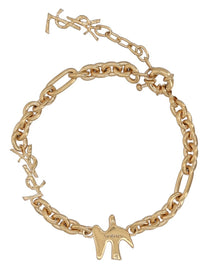 Saint Laurent Women's Bracciale Con Colomba Cassandre Gold