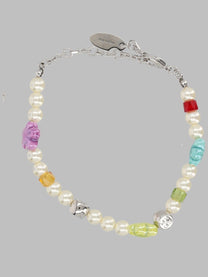 Off-White Women's Bracciale Con Perline Silver
