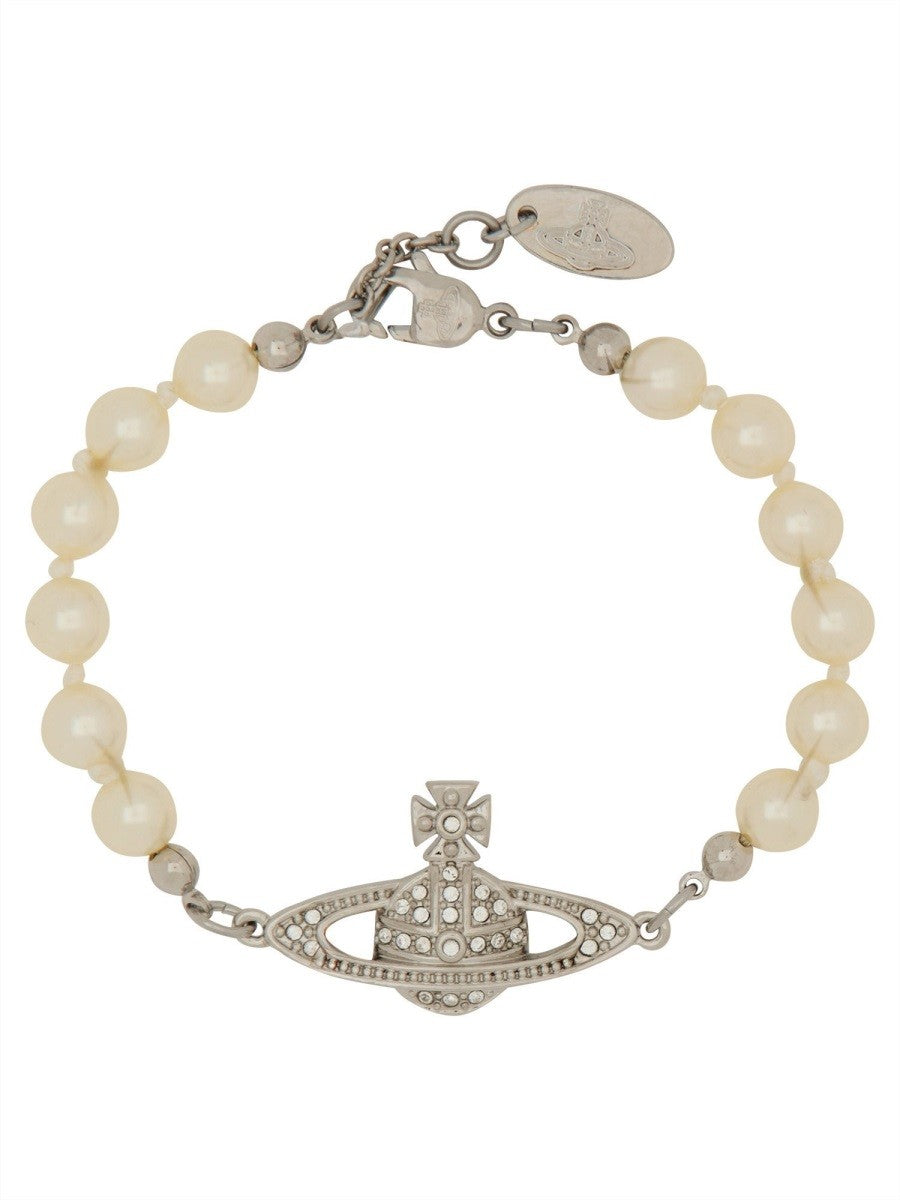 Vivienne Westwood Women's Bracciale Mini Bas Relief Silver