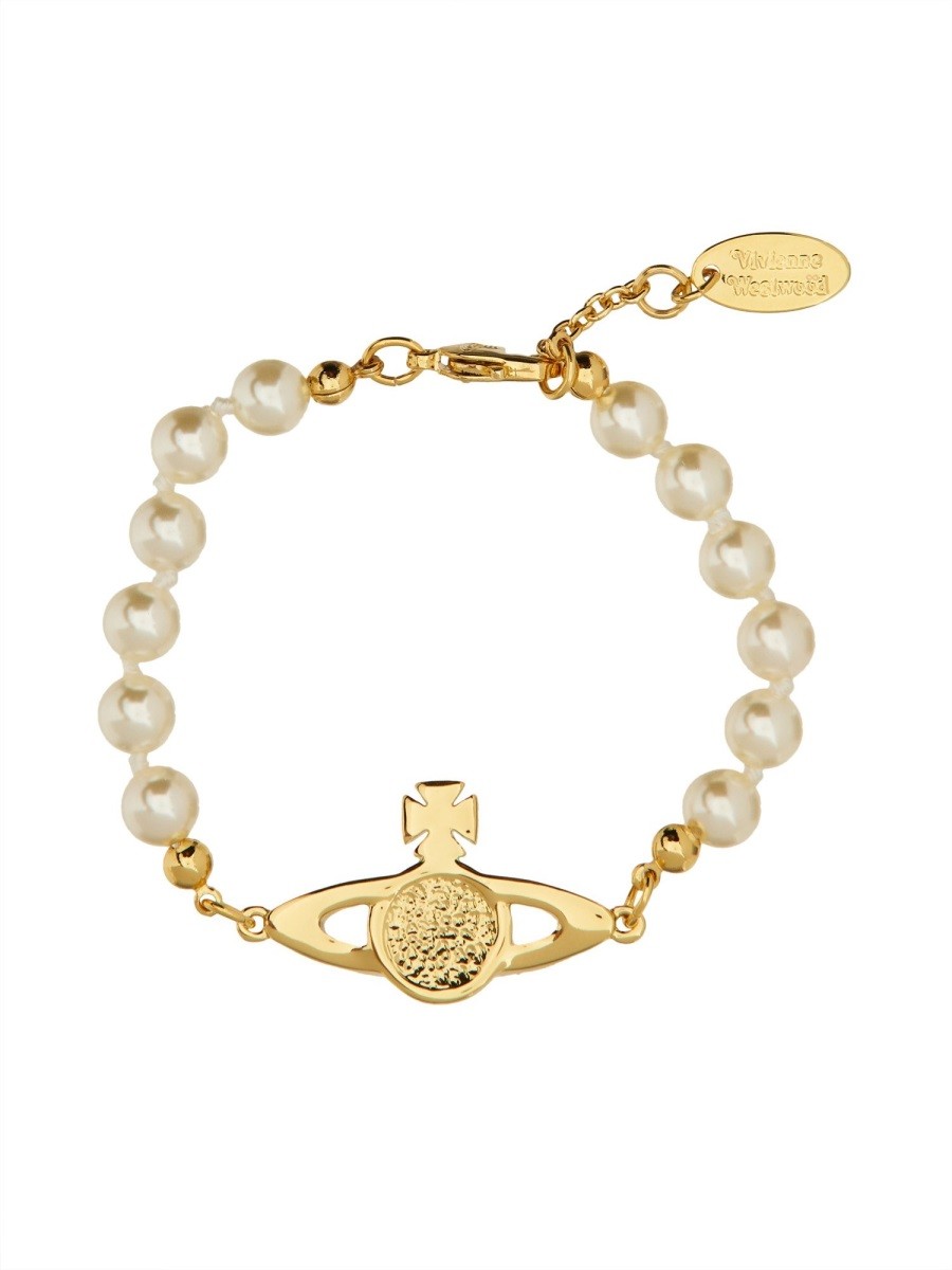 Vivienne Westwood Women's Bracciale Mini Bas Relief Gold