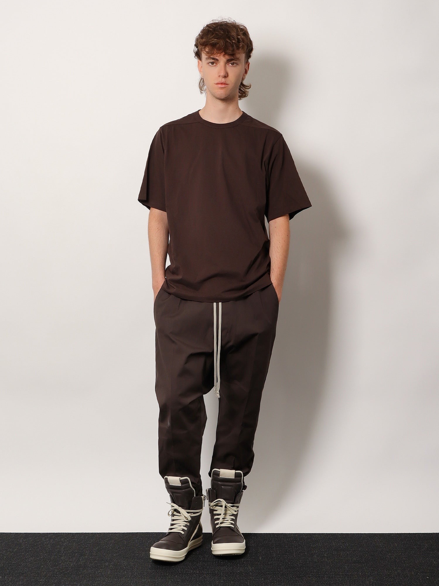 Rick Owens Men's Brad Cotton Shirt Grey