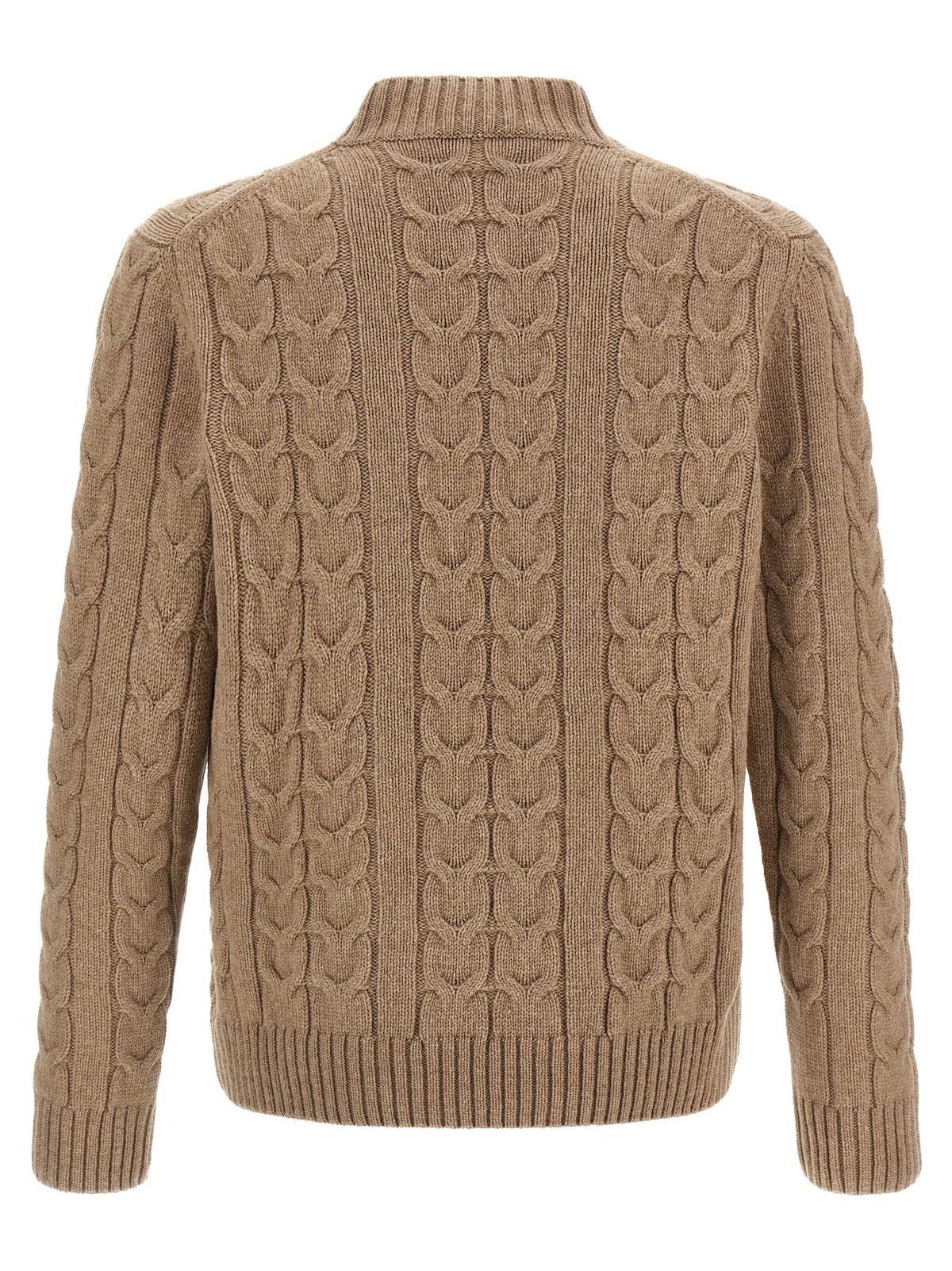 Zanone Braided Knit Knuckler Beige