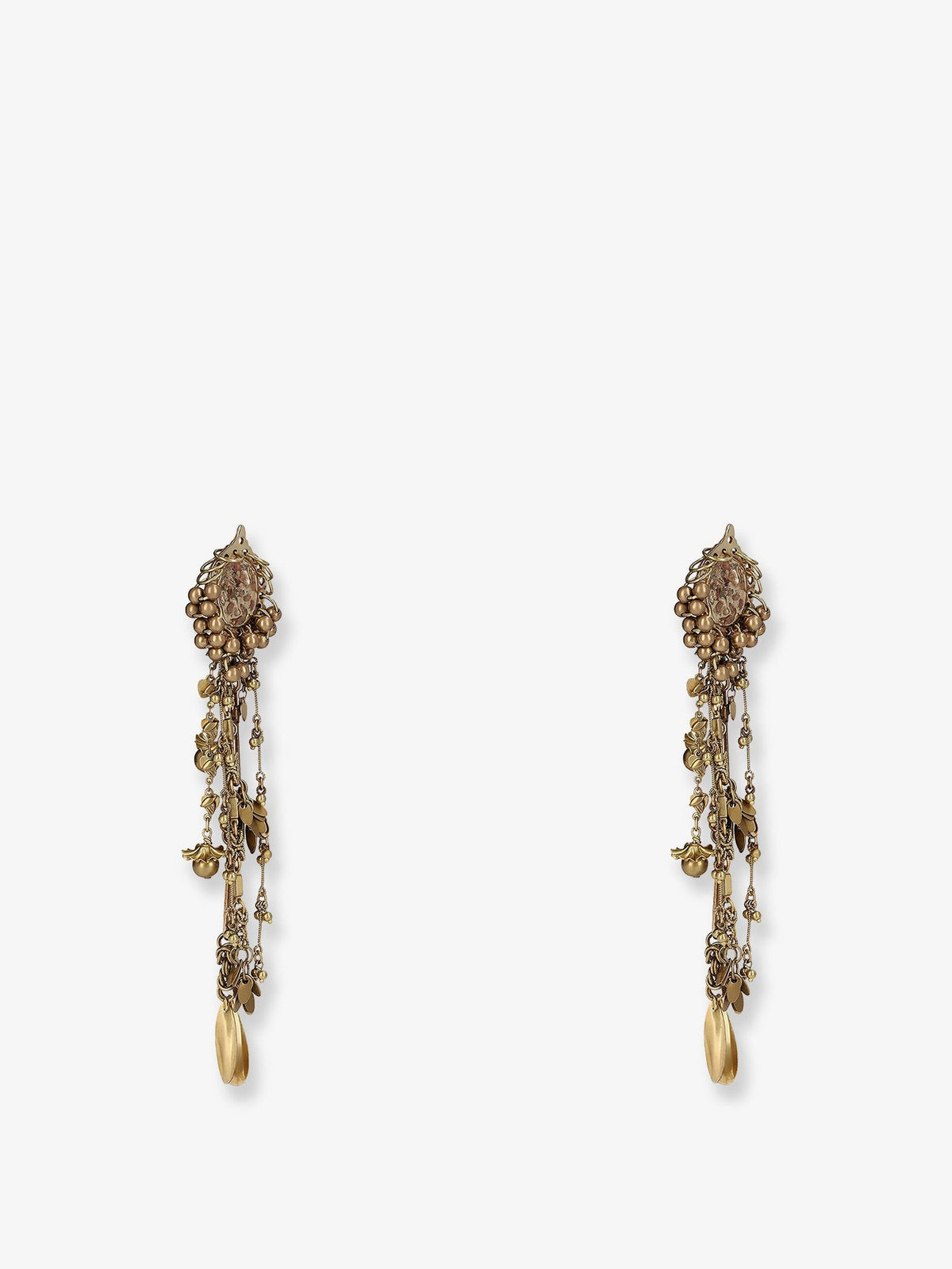 Dries Van Noten Women's Brass Earrings OLDBRASS