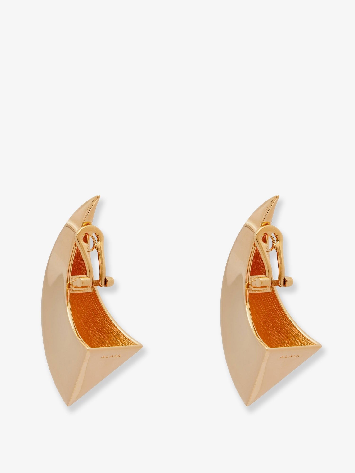ALAÏA Women's Brass Earrings Gold
