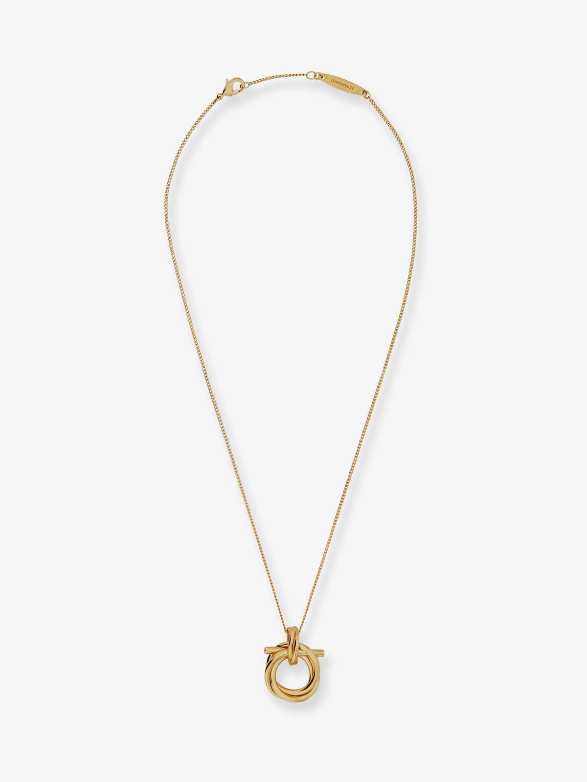 Ferragamo Women's Brass Necklace Gold