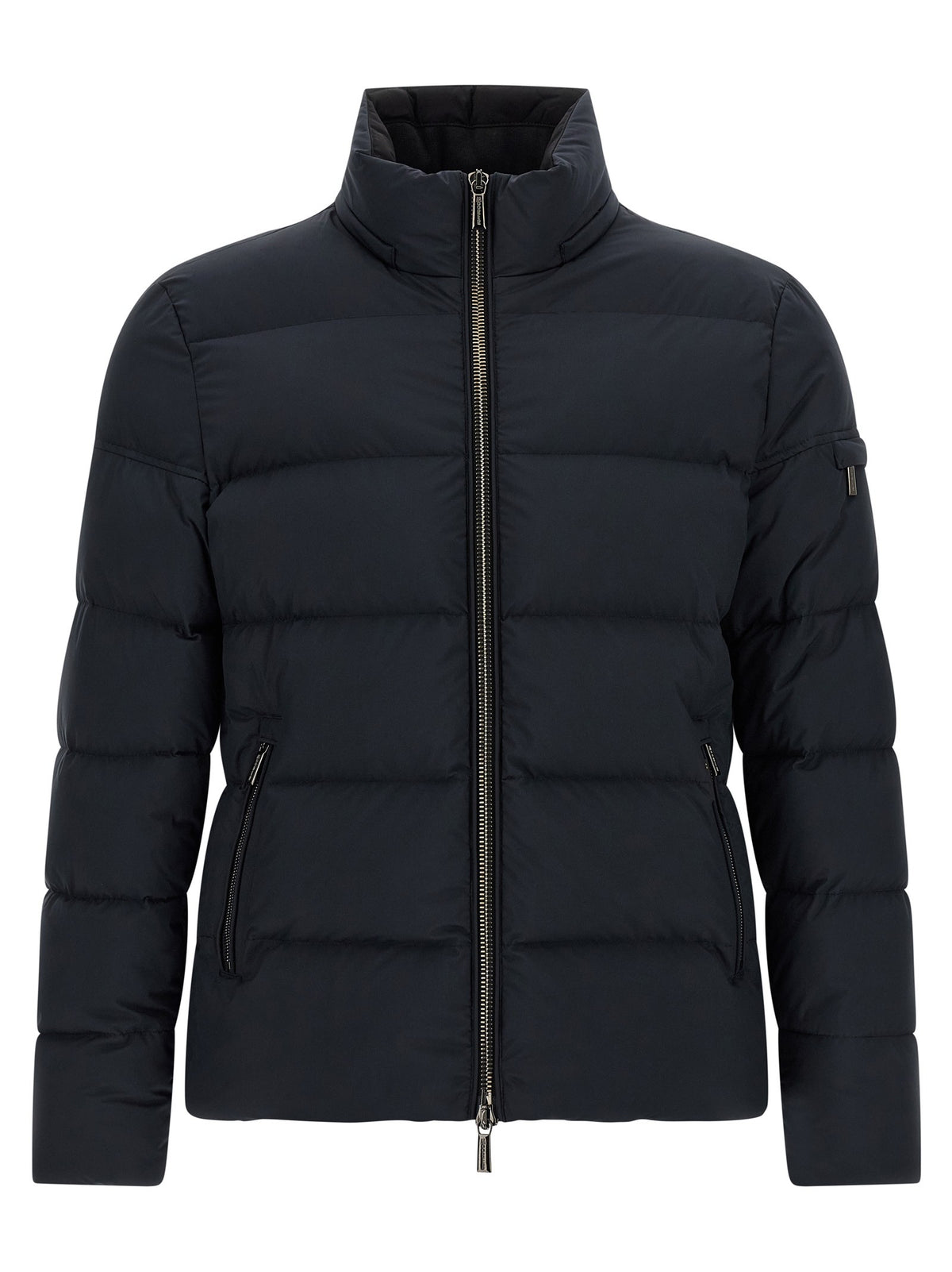 MooRER Brett Acqua Line Bomber Jacket Blue