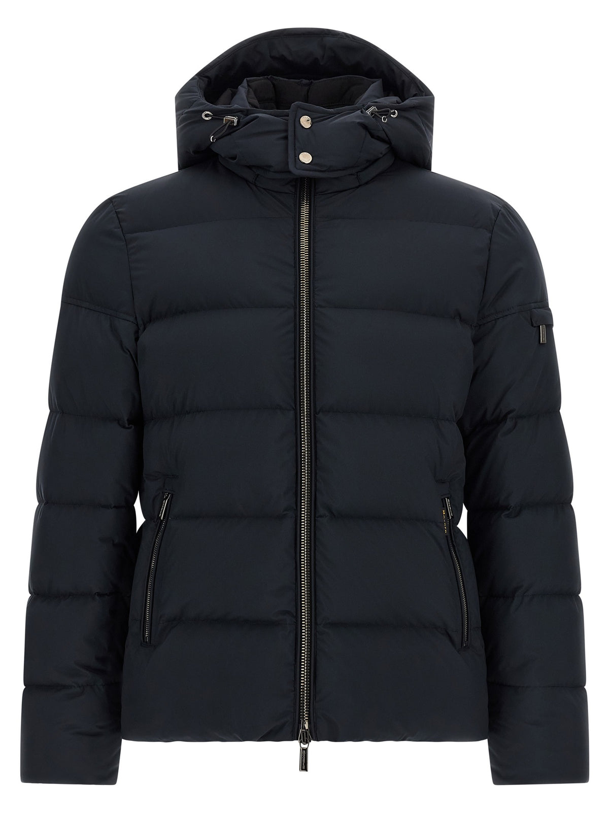 MooRER Brett Acqua Line Bomber Jacket Blue