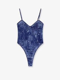 Diesel Women's Bridget Nylon Bodysuit Grey