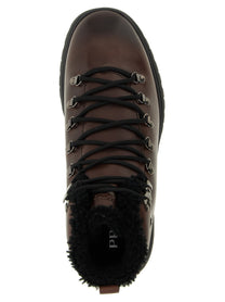 PRADA Brixxen Ankle Boots Brown