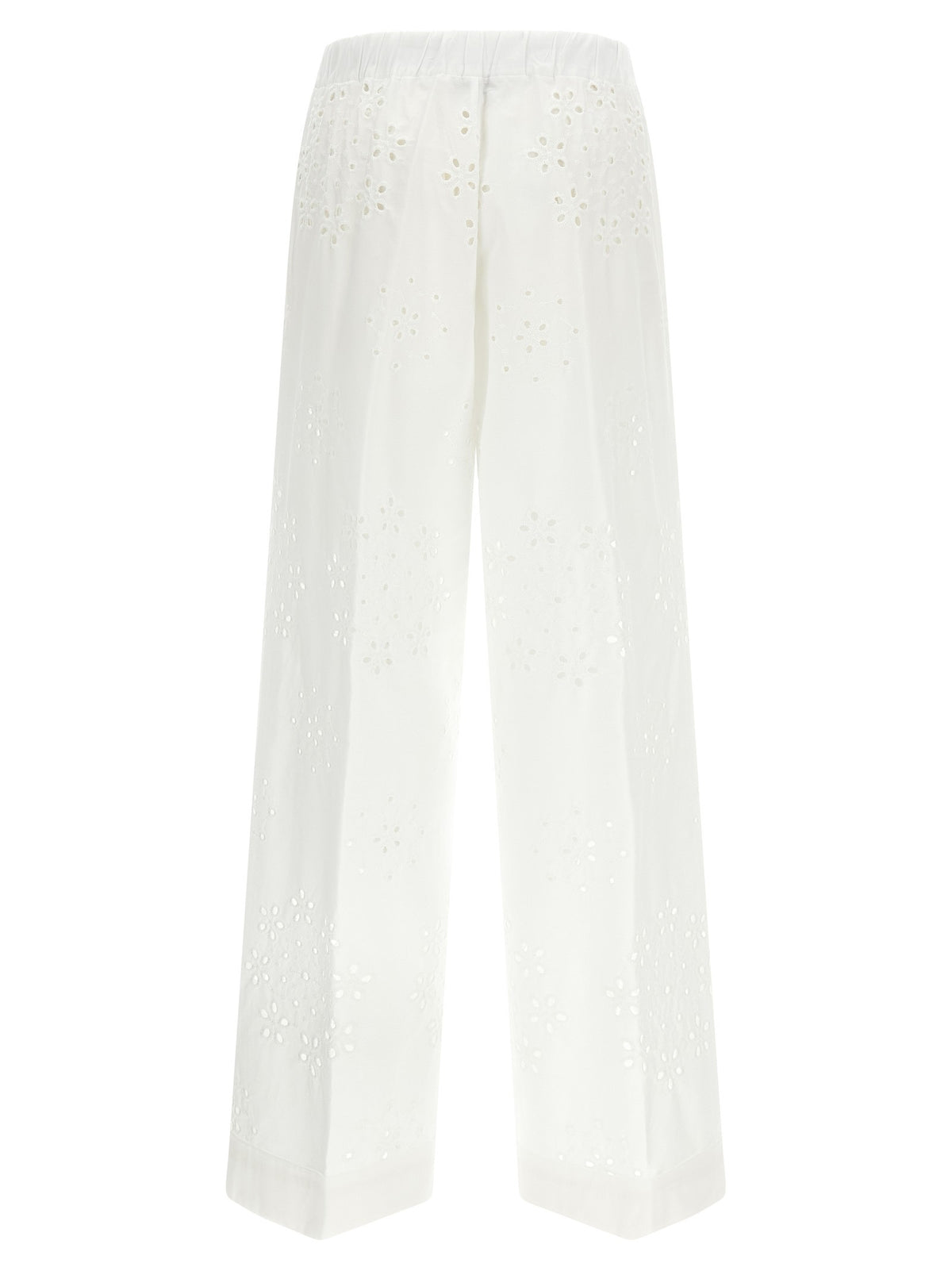 Herno Broderie Anglaise Pants White