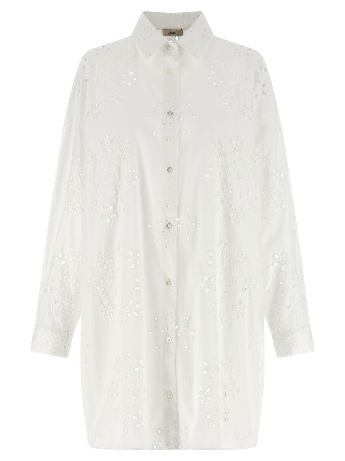 Herno Broderie Anglaise Shirt White