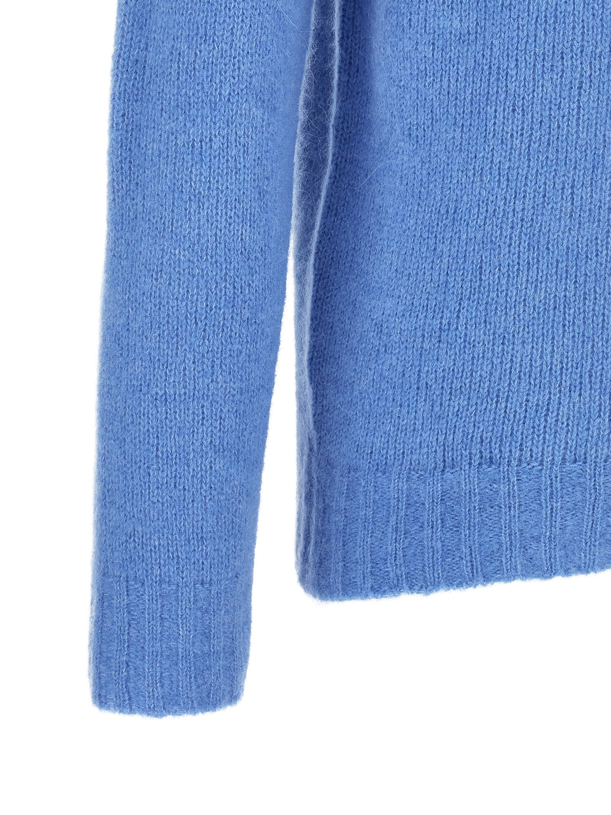 Oliver Lattughi Brushed Alpaca Sweater Blue