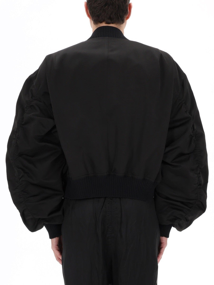 Rick Owens Men's Bucket Flight Jacket Black