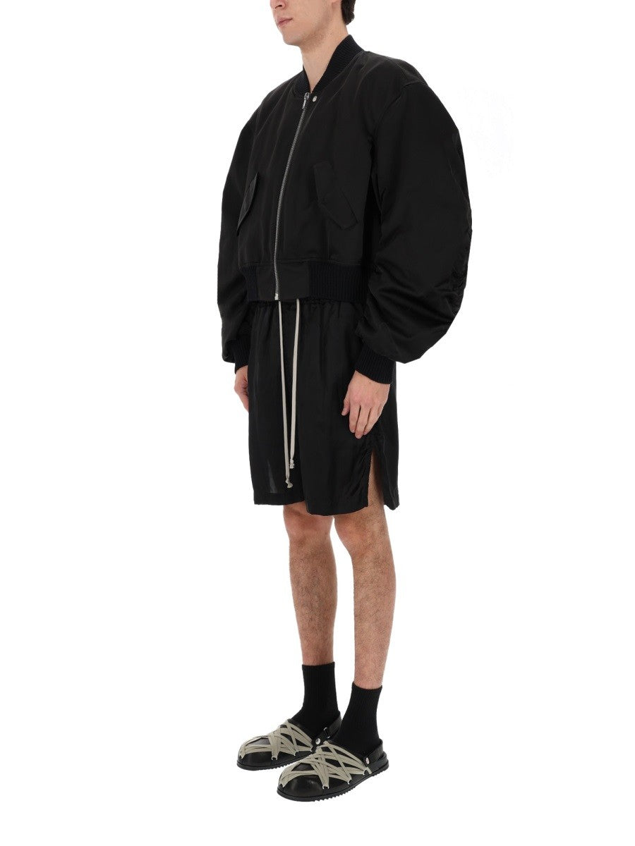 Rick Owens Men's Bucket Flight Jacket Black