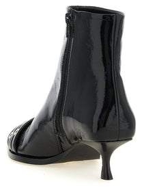 Ganni Buckle Ankle Boots Black