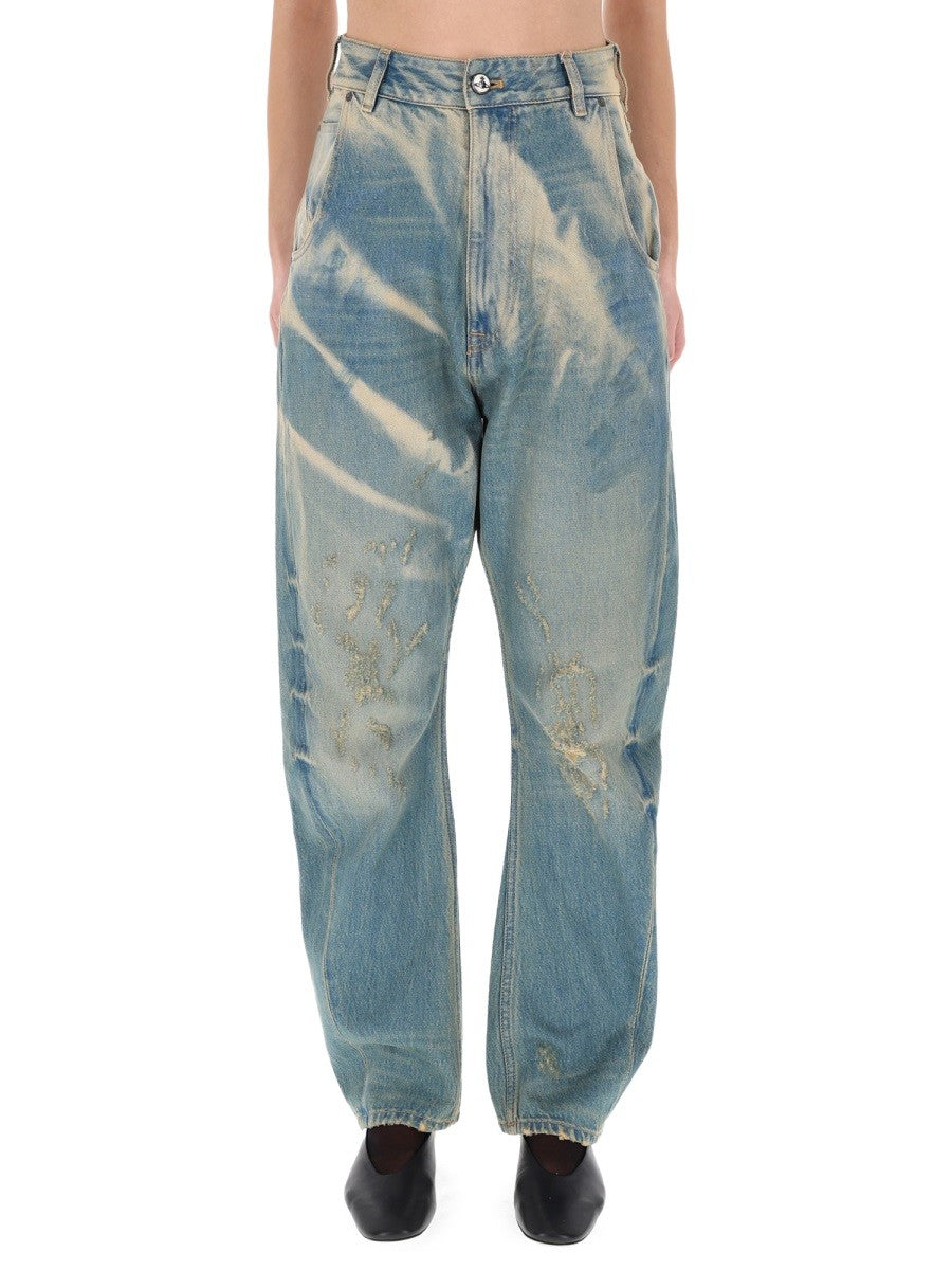 Vivienne Westwood Women's Buckle Back Jeans Blue