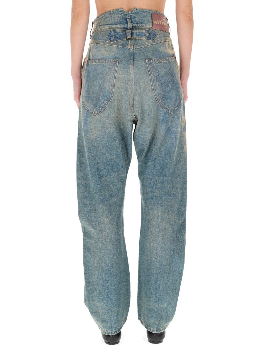 Vivienne Westwood Women's Buckle Back Jeans Blue
